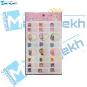 تصویر  برچسب مداد طرح حیوانات بسته 23 عددی