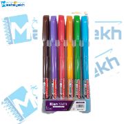 خودکار رنگی 1.0 میلی متری کیان مدل صفا بسته 6 عددی