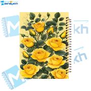 تصویر  دفتر شکرگزاری 60 برگ مشایخ طرح گل رز زرد کد DT371 