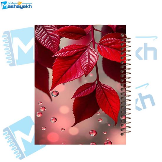تصویر  دفتر مشق 200 برگ مشایخ طرح برگ های سرخ WN375