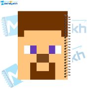 تصویر  دفتر یادداشت 60 برگ مشایخ طرح ماینکرافت (MINECRAFT) کد DB536