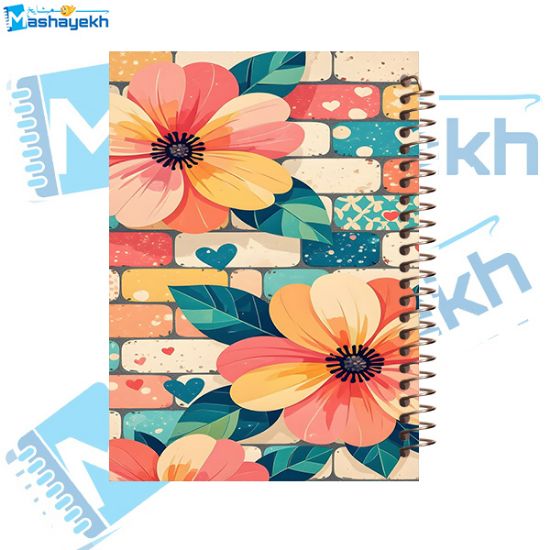تصویر  دفتر مشق 60 برگ مشایخ طرح گل MN271