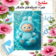 تصویر  دفتر مشق 100 برگ مشایخ طرح لبوبو در استخر (LABUBU) کد YN595