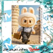 تصویر  دفتر مشق 200 برگ مشایخ طرح لبوبو کد WN723