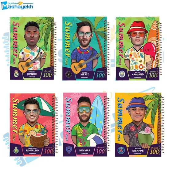 ست دفتر مشق 60 برگ مشایخ طرح کیمدی – صفحات باکیفیت و طراحی فانتزی