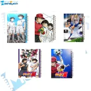 ست دفتر یادداشت دوخط 60 برگ مشایخ طرح کاپیتان سوبا مدل کارتون فوتبالیست‌ها