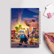 تصویر  دفتر مشق 100 برگ مشایخ طرح ماینکرافت (MINECRAFT) کد YN131 
