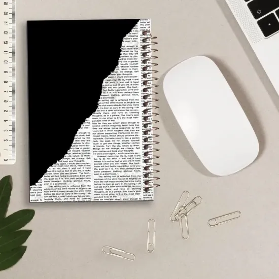 تصویر دفتر یادداشت 100 برگ مشایخ طرح وینتیج (VINTAGE) کد VB115 با جلد کلاسیک و طراحی خاص