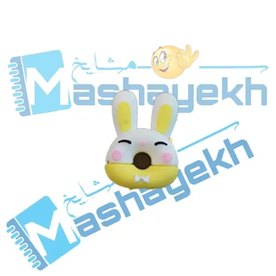 سرمدادی سیلیکونی طرح خرگوش نرم و انعطاف‌پذیر روی میز تحریر