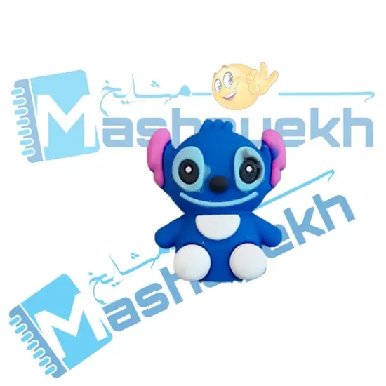 سرمدادی سیلیکونی طرح استیچ با طراحی فانتزی آبی رنگ و جنس نرم