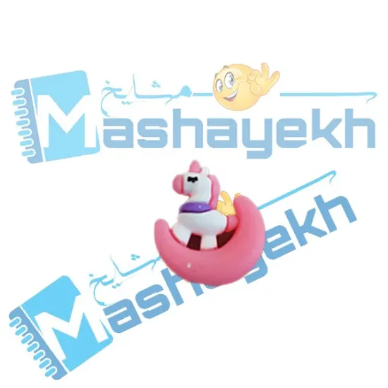 سرمدادی سیلیکونی طرح اسب تک‌شاخ رنگارنگ با طراحی فانتزی و جنس نرم و بادوام