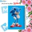 دفتر شطرنجی 50 برگ مشایخ طرح سونیک (SONIC) سایز وزیری با جلد طلقی و فنر مارپیچ خانه‌درشت ۱×۱