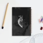 تصویر  دفتر شکرگزاری 100 برگ مشایخ طرح قلب کد ZT166 