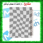 تصویر  دفتر برنامه ریزی 100 برگ مشایخ طرح خانه چهارخانه کد ZM254