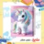 دفتر مشق ۶۰ برگ مشایخ با چاپ رنگی طرح تک‌شاخ رنگین‌کمانی (Unicorn Rainbow) با جلد طلقی و حاشیه‌های رنگی
