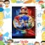 دفتر مشق ۶۰ برگ مشایخ با چاپ رنگی طرح سونیک و نبرد با ناکلز (Sonic vs Knuckles) با جلد طلقی و حاشیه‌های رنگی