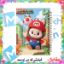 دفتر مشق ۶۰ برگ مشایخ با چاپ رنگی طرح لبوبو با لباس سوپرماریو (LABUBU in Super Mario Outfit) با جلد طلقی و حاشیه‌های رنگی