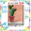 دفتر مشق ۶۰ برگ مشایخ با چاپ رنگی طرح کاکتوس 🌵 با جلد طلقی و حاشیه‌های رنگی